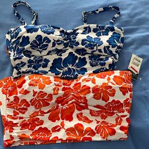 Lauren Retro Swim Top  NWT